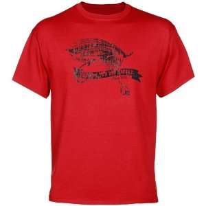  Ball State Cardinals Tackle T Shirt   Red: Sports 