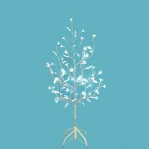    Lit White Artificial Christmas Twig Tree   Pure White Flower Lights