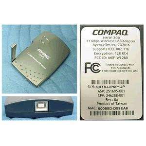  Compaq iPAQ 11 Mbps Wireless USB Adapter: Electronics