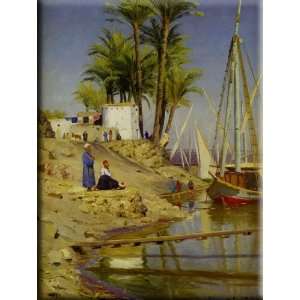  View of Cairo 23x30 Streched Canvas Art by Monsted, Peder 