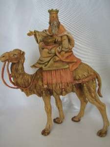 Large Fontanini Christmas Nativity Camel with Wiseman #350 ~ Depose 