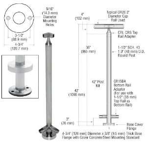   42 CRS Stainless Steel 90 Degree Corner Post Kit by CR Laurence
