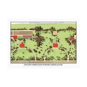  Country Homes Near Newport Rhode Island 20x30 poster: Home 