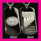 NFL Champs SAN FRANCISCO 49ERS Chrome Like dog tag items in Envision 