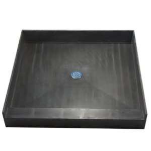   PVC TI. 36  D x 36  W, black. Epoxy tile setting material included