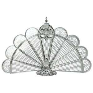    UniFlame Pewter Ornate Fan Fireplace Screen