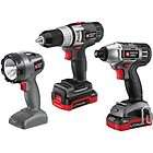 PORTER CABLE 18V 3 Tool Lith Combo Kit   Drill, Impact Driver 