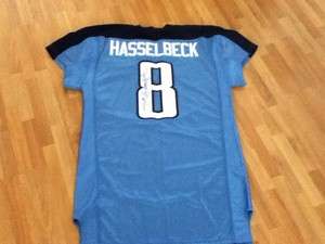 Tennessee Titans Game Issued Matt Hasselbeck Autographed Jersey  