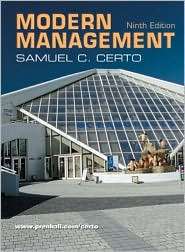 Modern Management, (0130670898), Samuel Certo, Textbooks   Barnes 
