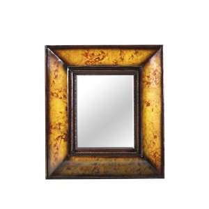  Wall Mirror with Marble Like Distressed Honey Frame: Home 