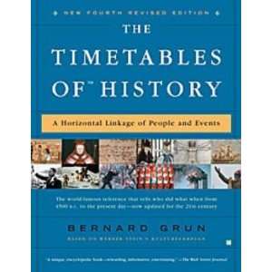 The Timetables of History (Bernard Grun)   Paperback:  Home 