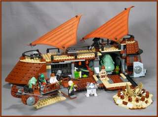 Jabbas Sail Barge, Lego Star Wars 6210.100% w/Minifigs And Bonus 