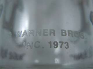 LOT OF 8 WARNER BROS. 1973 CHARACTER GLASSES PEPSI COLLECTOR SERIES 