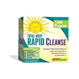  Renew Life Total Body Rapid Cleanse, 7 Day 3 part kit 
