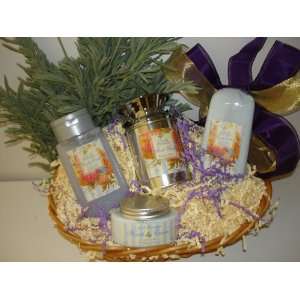 Lavender Spa Body & Bath Gift Basket (small)