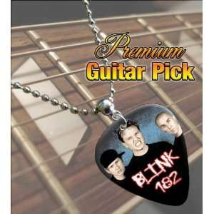  Blink 182 Band Photo Premium Guitar Pick Necklace Musical 