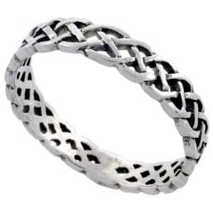 Sterling Silver Celtic Knot Ring Band (Available in Sizes 6 to 10), 1 