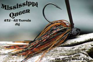Old Hippy Custom Bass Jigs  Brush Jig   Mississippi Queen  