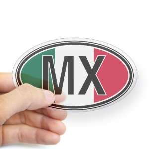  Mexico Euro Mexican Oval Sticker by  Arts 