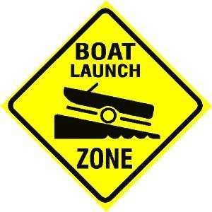  BOAT LAUNCH ZONE sport motor novelty NEW sign