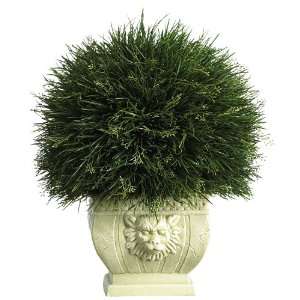  Potted Grass w/White Vase (Indoor/Outdoor) Patio, Lawn 