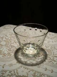Vintage Depression Glass Bubble Pattern Ice Bucket  