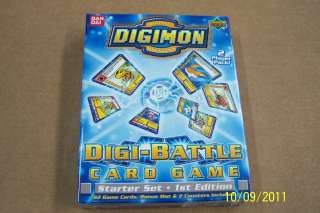 Digimon Digi Battle 2 player 1st Factory Sealed Deck Cards CCG Rare 