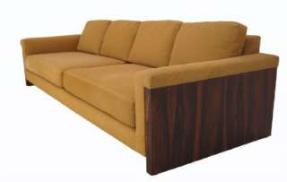 Danish Mid Century Modern Rosewood Sofa Baughman Style  