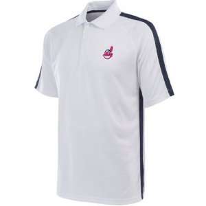 Cleveland Indians Revel Performance Polo Shirt (White)  