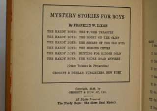 DIXON Hardy Boys:The Shore Road Mystery1933A 10  