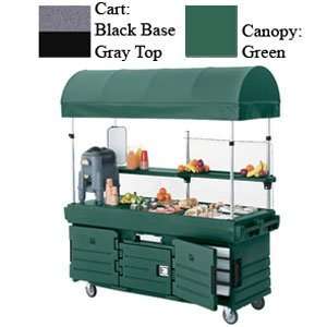  Black / Gray Cambro CamKiosk KVC856C Vending Cart with 6 