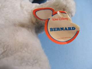 BERNARD THE RESCUERS DISNEY VINTAGE PLUSH W/TAG 1977  