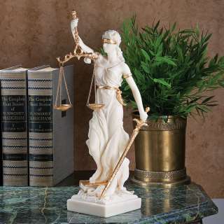   Goddess of Blind Justice Scales of Justice Sculpture Statue  
