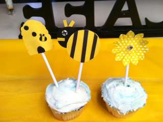 Bumble Bee Cup Cake Toppers NEW  