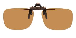 Clip On Flip Up Polarized Sunglasses Small Rectangle  