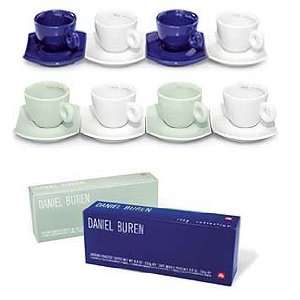   Daniel Buren Blue Espresso Cup and Saucer Collection