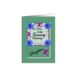  Month January & Age Specific 24th Birthday   Daughter Card 
