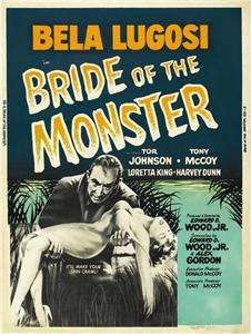 Bride of the Monster 27 x 40 Movie Poster,Bela Lugosi,C  