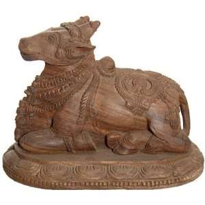   Mount of Lord Shiva   South Indian Temple Wood Carving: Home & Kitchen