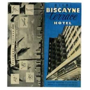  Biscayne Terrace Hotel Brochure Miami Beach Florida 