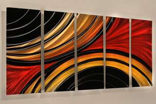 Contemporary Hand Painted Metal WallArt Office Home Art  