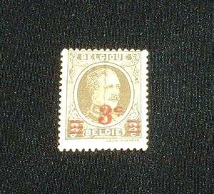 Vintage Belgie Belgique Belgium 2c 3c Olive Brown 1926 Stamp 