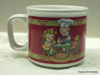 Campbells Soup Bowl Coffee Mug Cup Teddy Bear 1998 Nice  