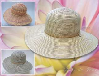 Jean Simmons Packable Large Brim Sun Hats w/Chin Cord  