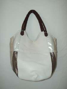 The Sak Indio Leather Tote White 103897 $149.00 711640350874  