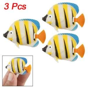   Pcs Aquarium Simulated Ylw Plastic Wiggly Tail Fishes