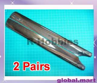   4x 325mm Real Carbon Fiber Main Blade 450 V2 SPORT V3 PRO (2pairs) S
