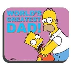   : The Simpsons Homer Worlds Greatest Dad Mouse Pad: Office Products