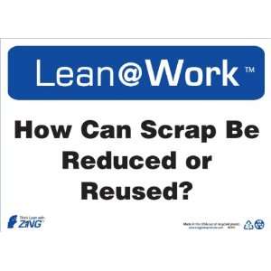 Zing Lean Processes Sign, Header Lean at Work, How Can Scrap Be 