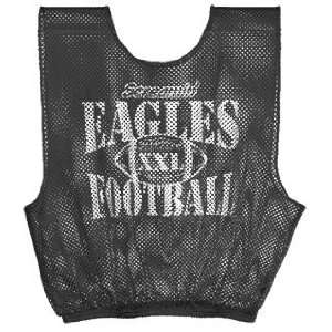   Custom Football Mesh Scrimmage Vests BK   BLACK XL